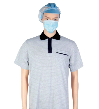LN-1560108 T-shirt Polo ESD antistatica lavabile Abbigliamento antistatico unisex
